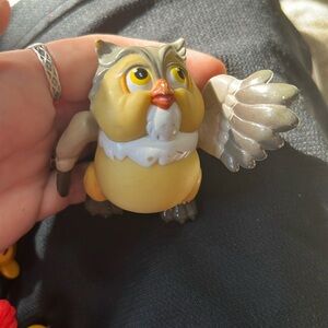 Vintage 1980s Disney Owl Bambi McDonald's Action Figure Toy Happy Meal Collector